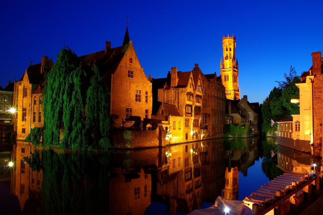 Night time Bruges